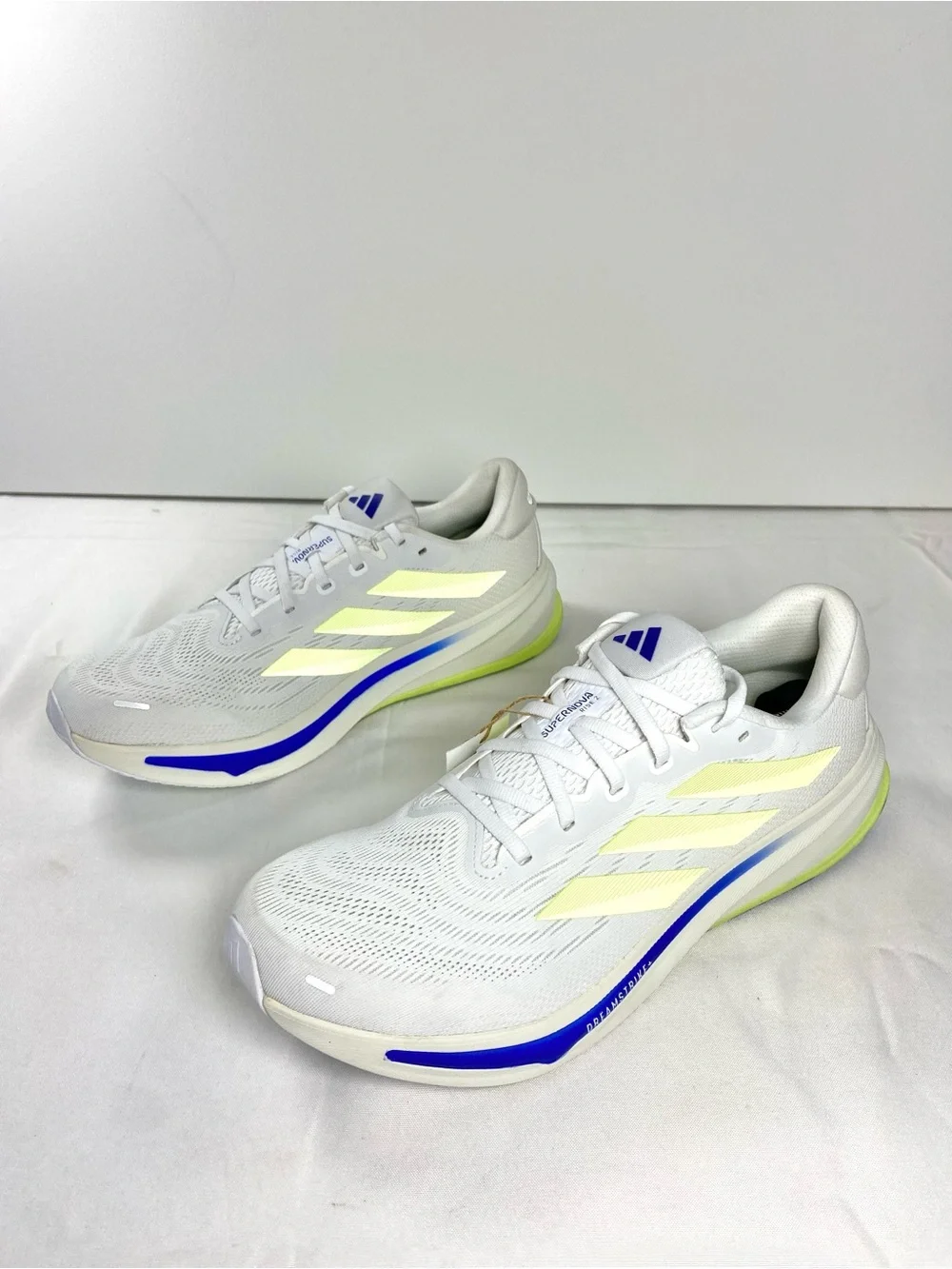adidas Supernova Rise 2 M Running Shoes White Lime Blue Men’s 11.5 IH8662 NWOB